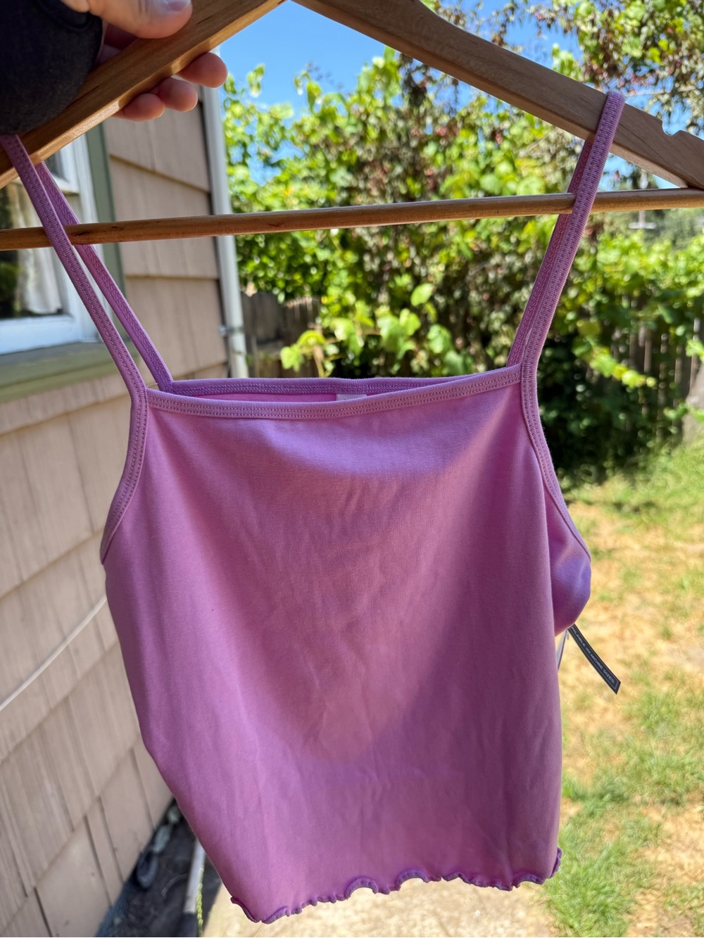 NWT BP Nordstrom Lavender Spaghetti Strap squared neck Camisole size M - Picture 5 of 5